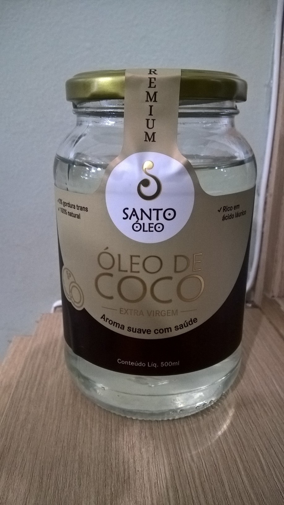 Òleo De Coco extra virgem santo Óleo 500 ml