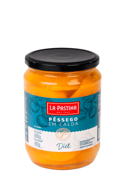 Pêssegos em Calda Diet La Pastina - 680g
