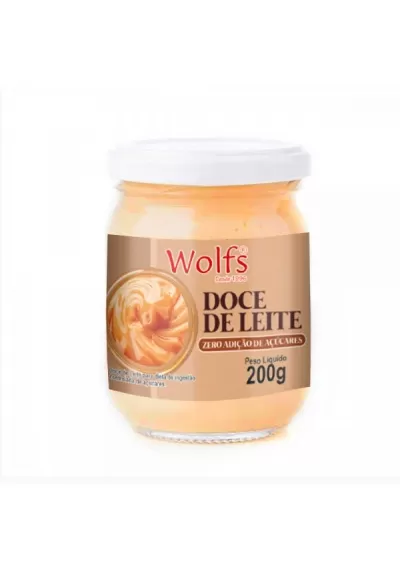 Doce de leite sem adição de açúcares 200g, Wolfs 