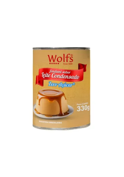 Leite Condensado zero açúcar 330g, Wolfs 