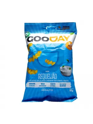 Chips Gooday 8g de proteína Alimento Assado à Base de Cereais com Vitaminas e Minerais 50g, Mixnutri 