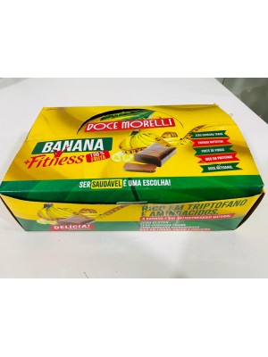 Caixa com 36 barrinhas de banana fitness sem adição de açúcares 1.440kg 