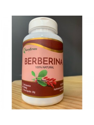 Berberina 100% natural com 60 cápsulas Kury Ervas