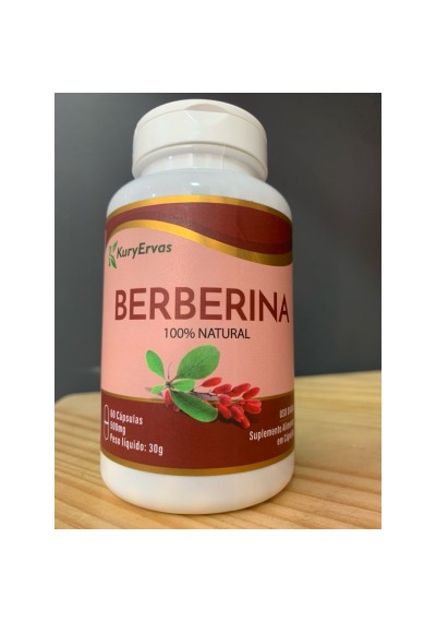 Berberina 100% natural com 60 cápsulas Kury Ervas