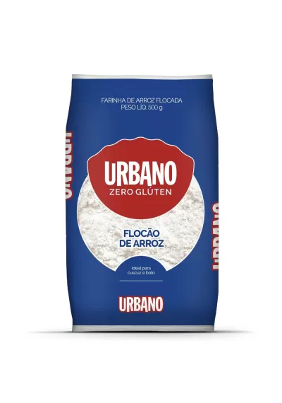 Flocão de arroz sem glúten 500g Urbano 