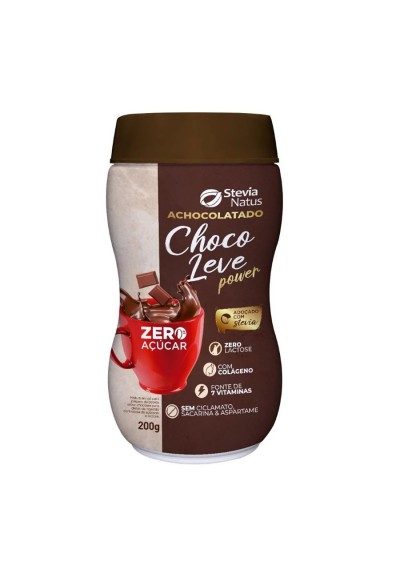 Achocolatado Choco Leve Power Stevia Natus 200g