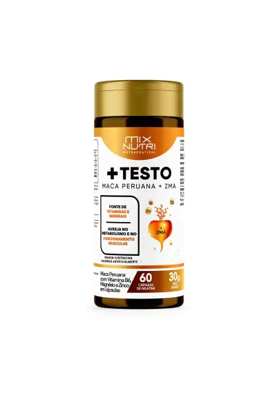 + TESTO Maca peruana + ZMA 60 cápsulas Mix Nutri 