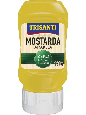 Molho de mostarda amarela zero adição de açúcares e calorias 180g, Trisanti 