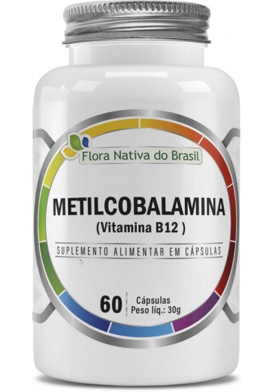 Metilcobalamina (Vitamina B12) 60 Cápsulas, Flora Nativa Do Brasil