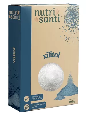 Adoçante Xilitol em pó 100g Nutri Santi 